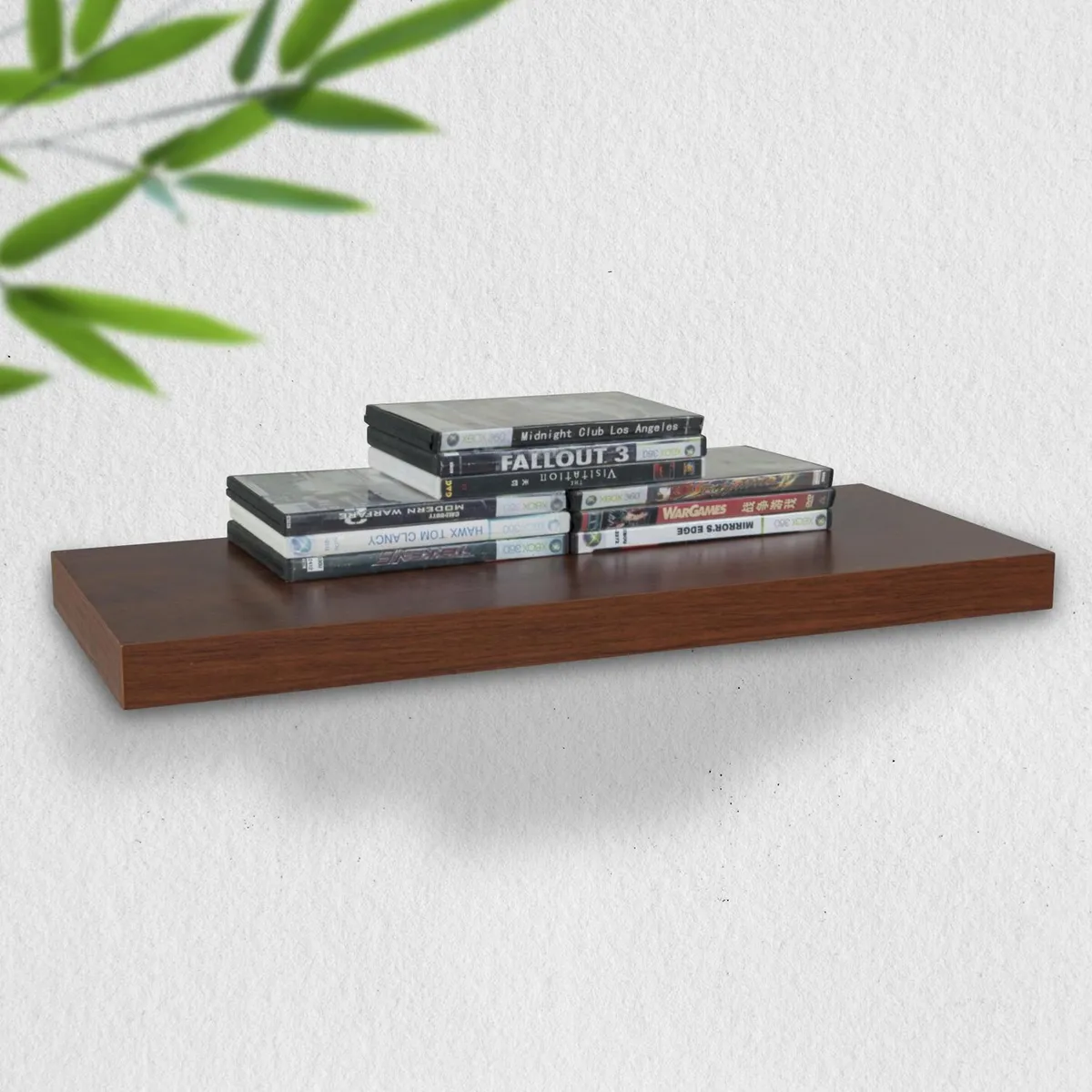 JUST HOME COLLECTION - Repisa Flotante de Melamina 80x25x3.8cm Caoba