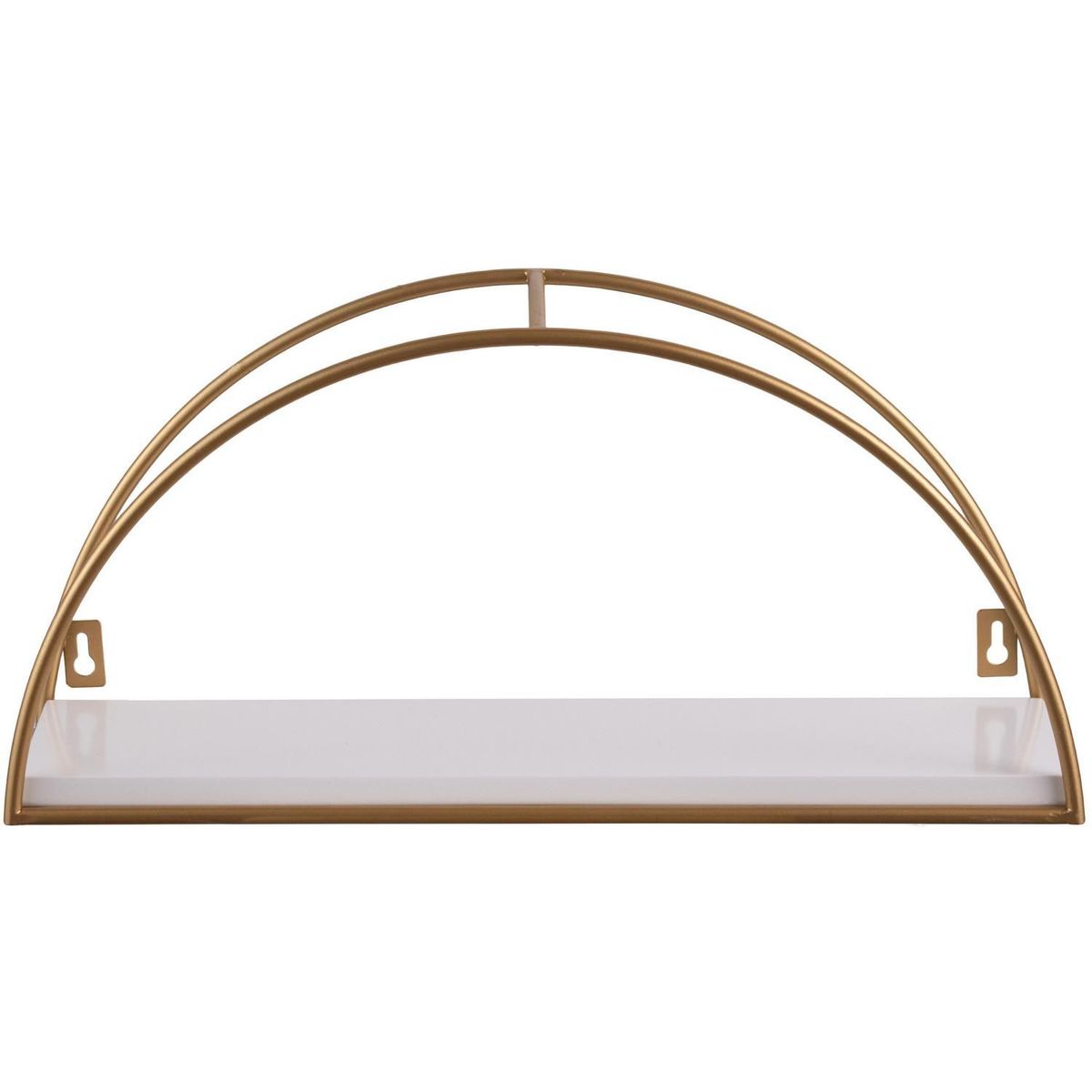 JUST HOME COLLECTION - Repisa Decorativa Metálica 1 nivel Dorado