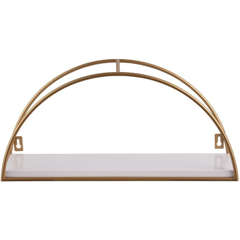 JUST HOME COLLECTION - Repisa Decorativa Metálica 1 nivel Dorado