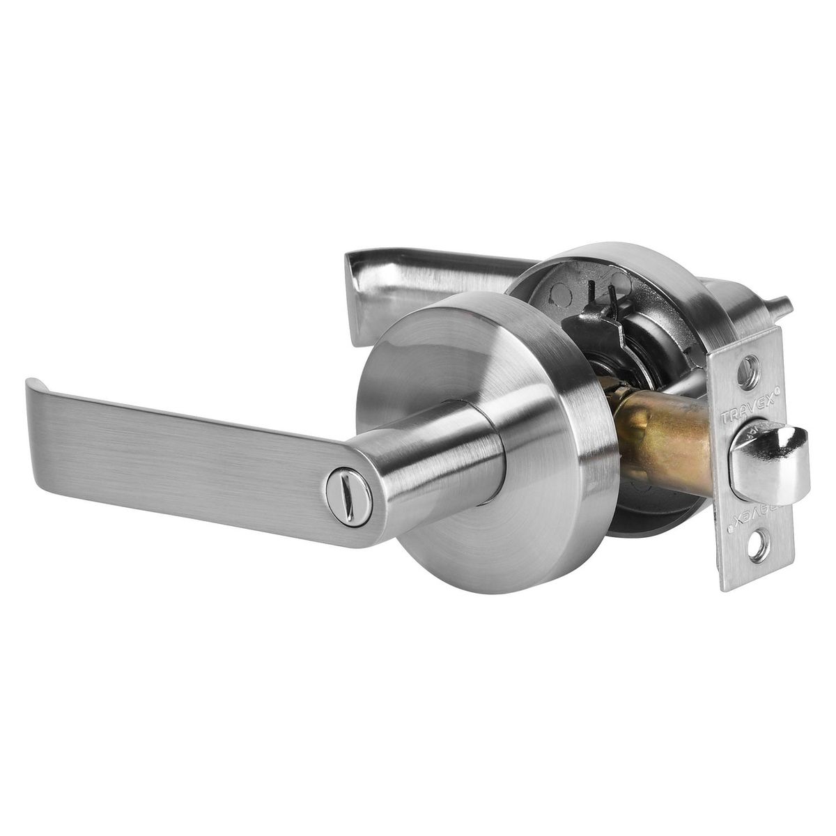 TRAVEX - Cerradura de Manija Baño Ivana B35 Acero Inoxidable