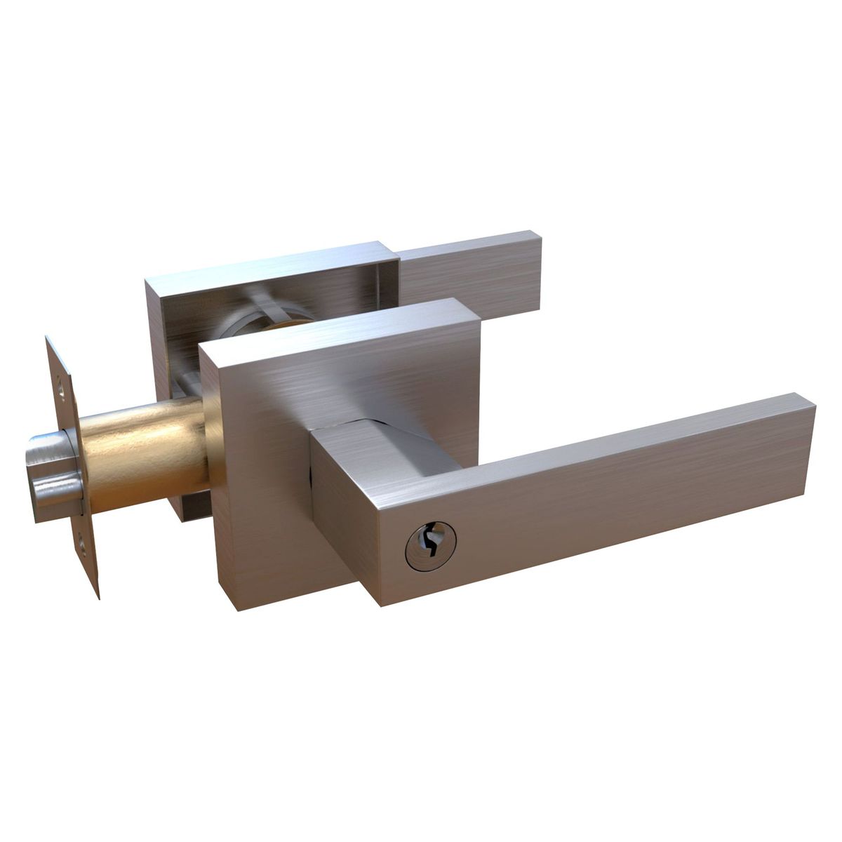 TRAVEX - Cerradura de Manija Dormitorio Liza D20 Acero Inoxidable