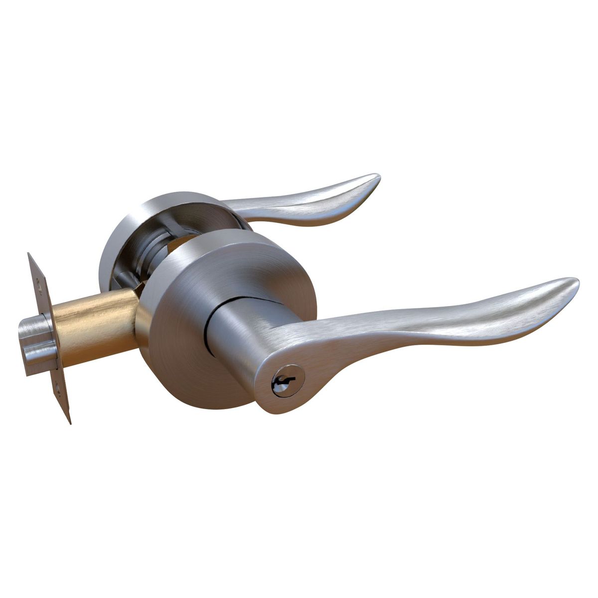 TRAVEX - Cerradura de Manija Dormitorio Rhonda D10 Acero Inoxidable