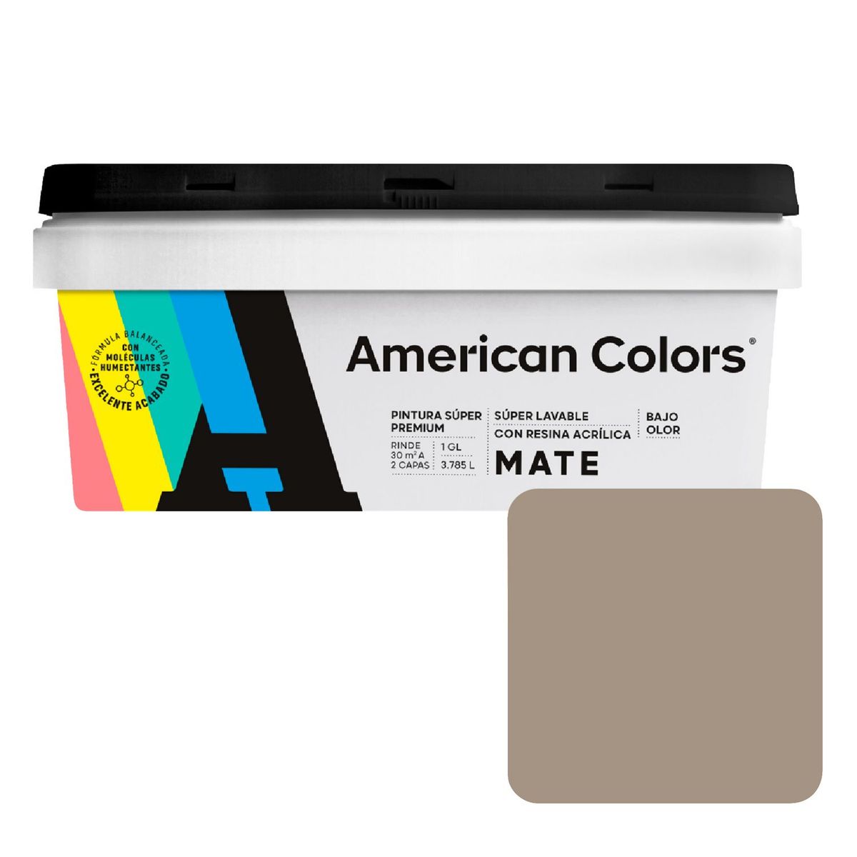 AMERICAN COLORS - Pintura American Colors Verde Hoja 1GL
