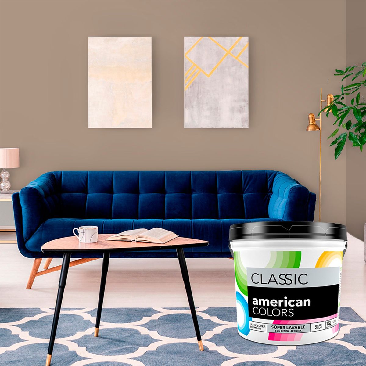 AMERICAN COLORS - Pintura American Colors Verde Hoja 1GL