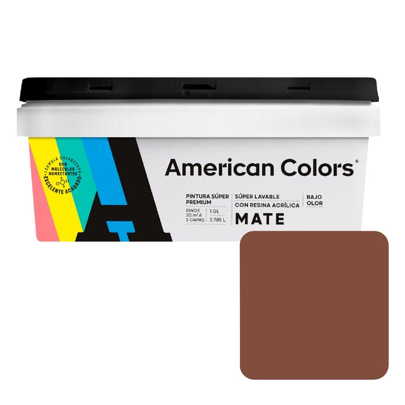 AMERICAN COLORS - Pintura American Colors Marrón Arizona 1GL