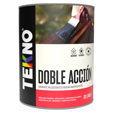 Barniz Tekno Transparente Doble accin 1/4 gl