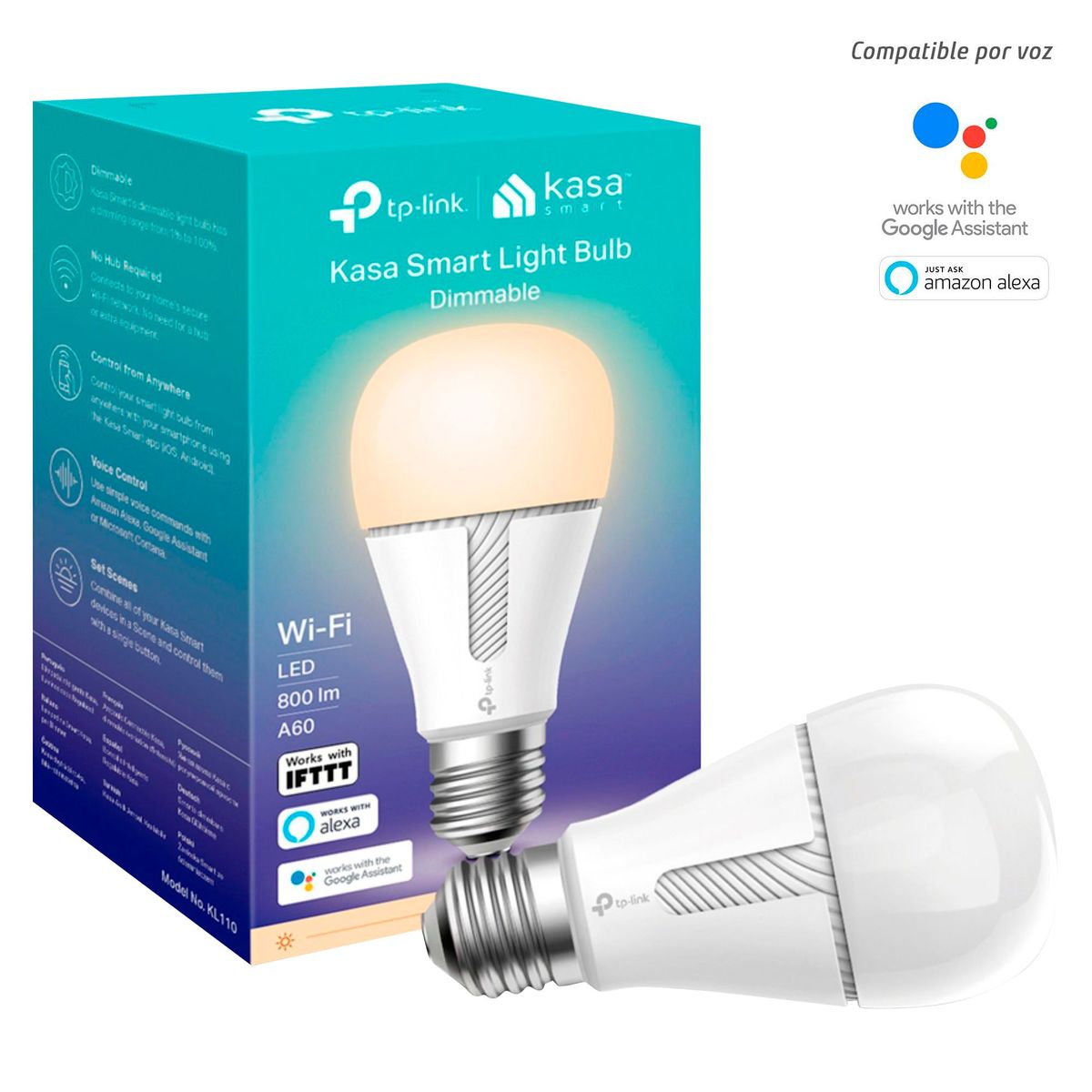 TP LINK - Foco Inteligente Smart KL110 Blanco Regulable