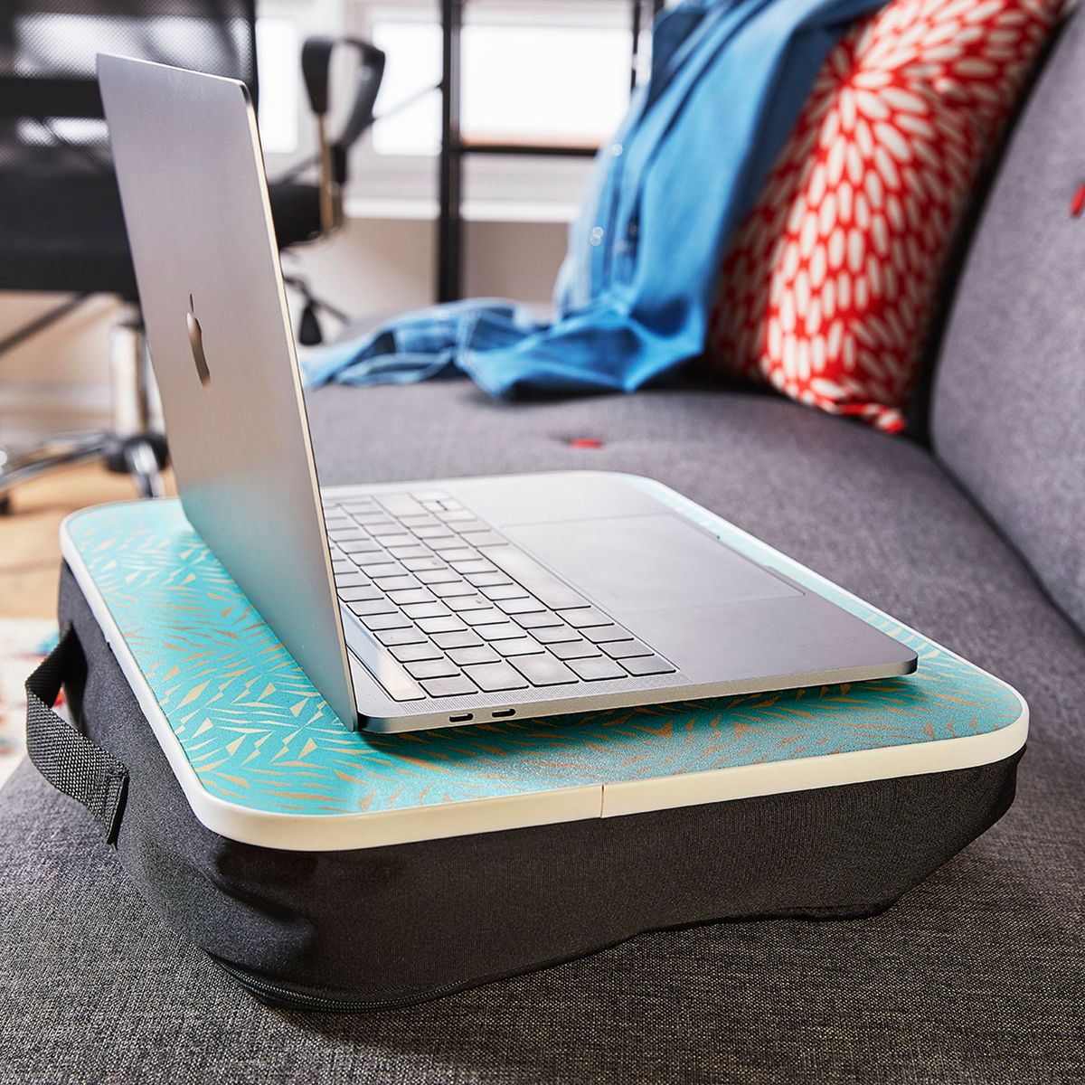 JUST HOME COLLECTION - Porta Laptop Gris / Turquesa