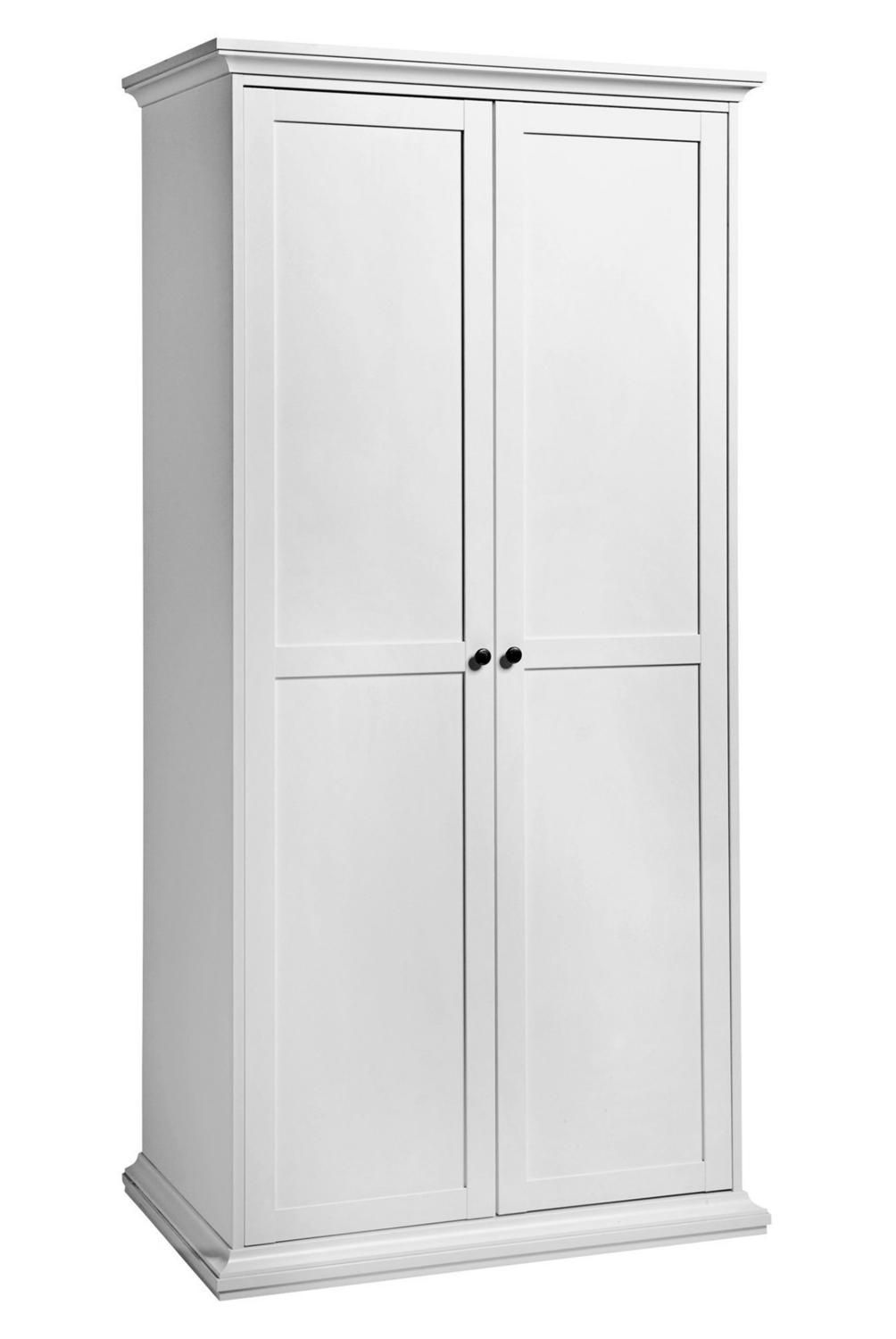 TVILUM - 2 Puerta(s) 0 Cajón(es) 5 Repisa(s) 96x201x61 cm Blanco