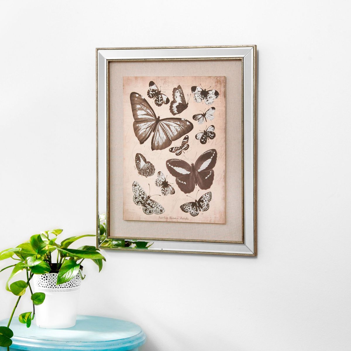 JUST HOME COLLECTION - Cuadro Mariposas 46x46cm