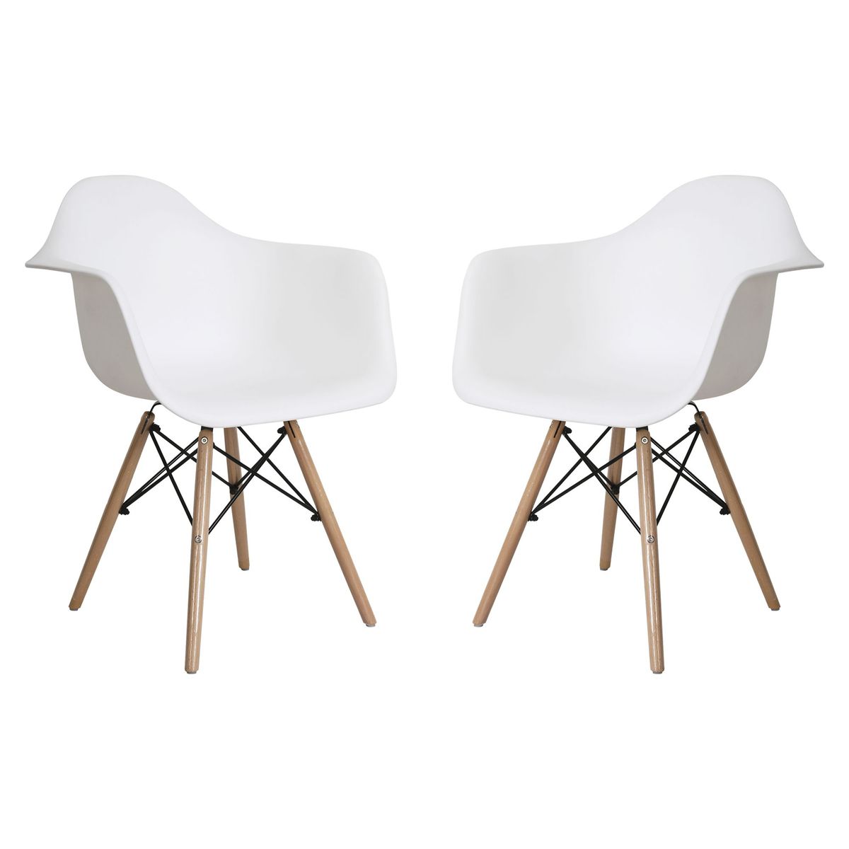 JUST HOME COLLECTION - Set x2 Sillas Gales Blanca