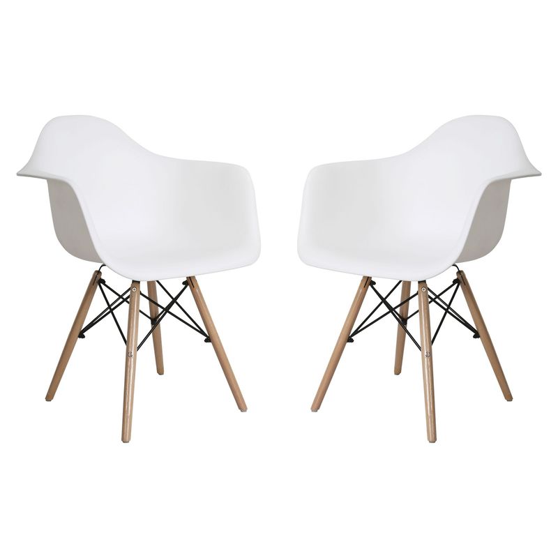 JUST HOME COLLECTION - Set x2 Sillas Gales Blanca