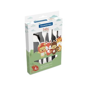 Juego de Cubiertos para Nios 4 Piezas Baby