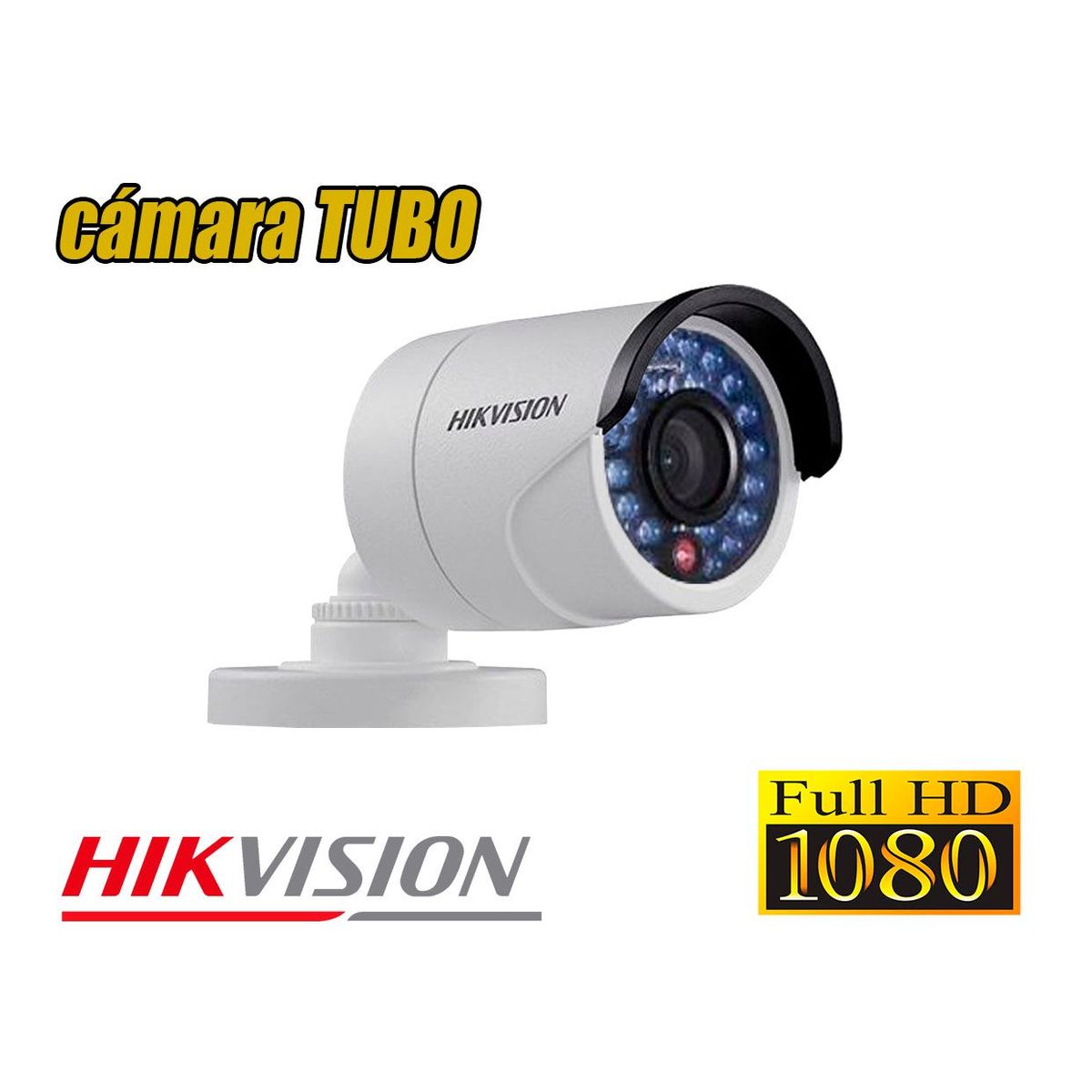 HIKVISION - Kit 6 Cámaras de Seguridad Full HD 1080p Disco 1TB Vigilancia + Kit de Herramientas Gratis