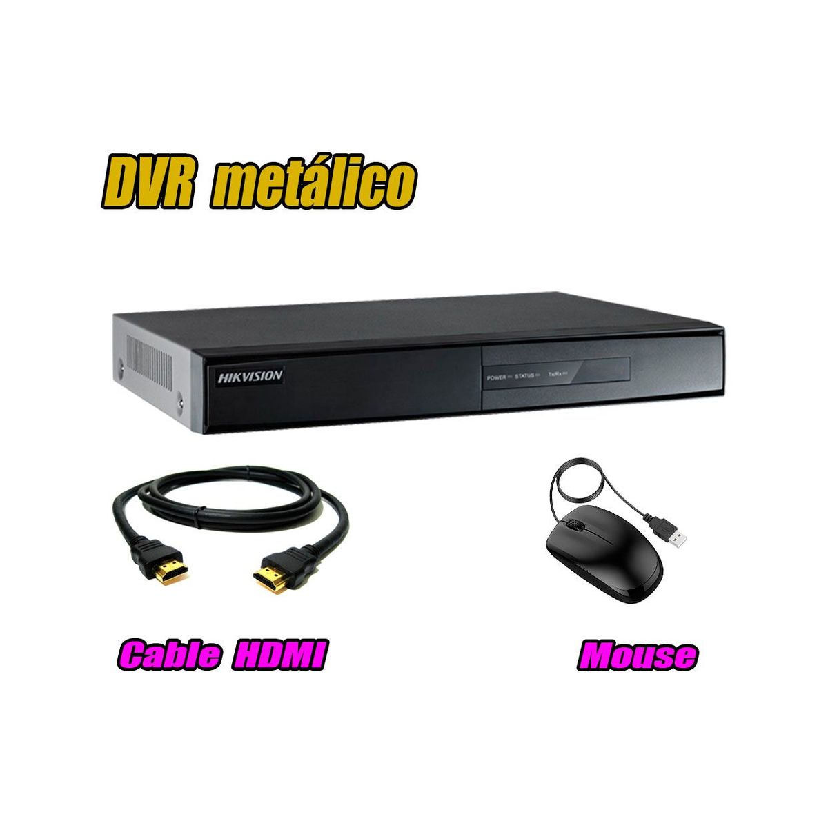HIKVISION - Kit 8 Cámaras de Seguridad HD 720p + Disco 1TB Vigilancia + Kit de Herramientas