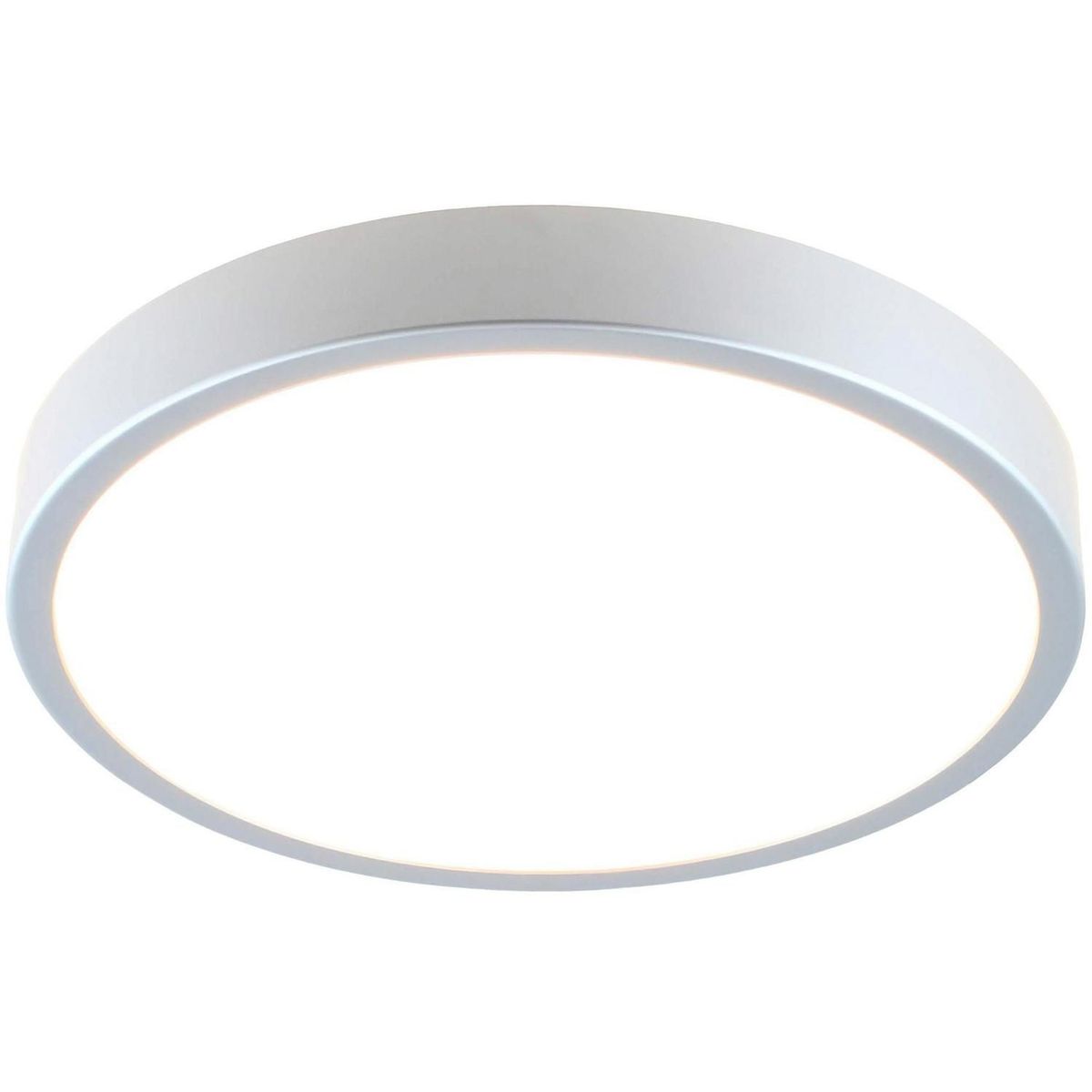 CASA BONITA - Plafón LED Anillo Luz Cálida 26cm Plateado