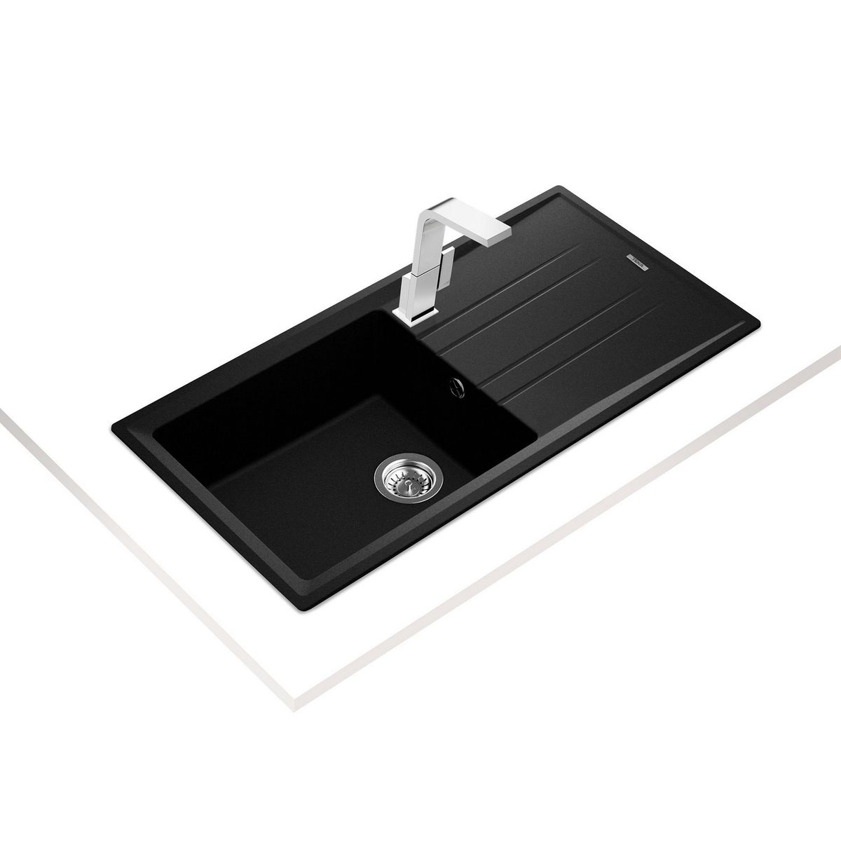 TEKA - Lavadero 1 Cubeta 100x51x20 cm Negro