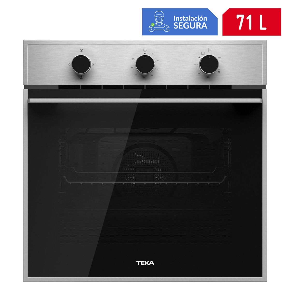 TEKA - Horno Empotrable Teka a Gas 71 Lt HSB 740 G SS Inox/Negro
