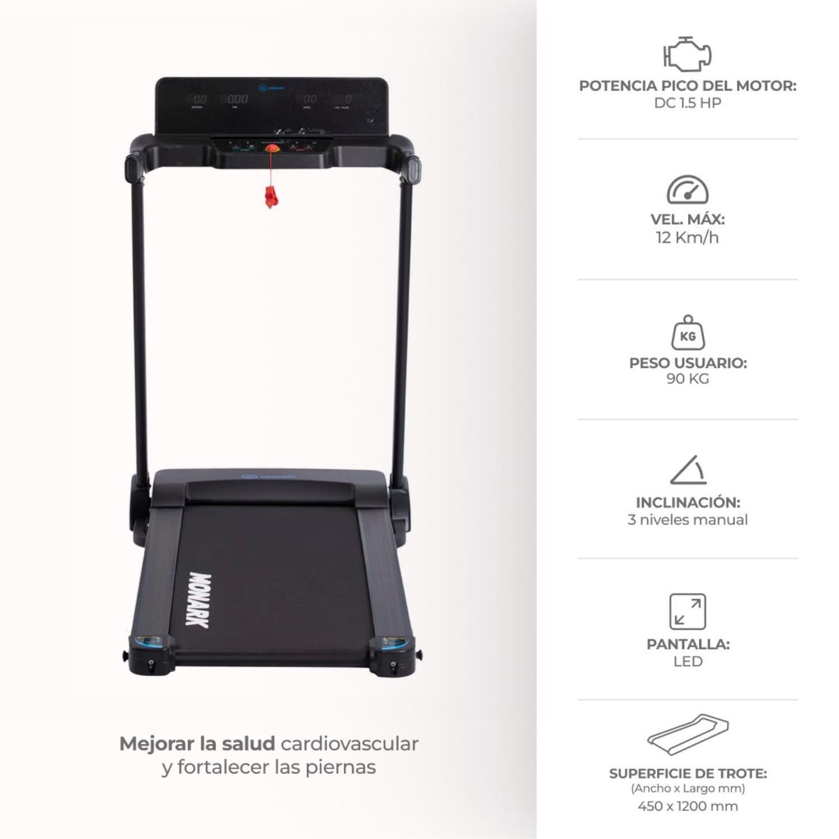 MONARK - Trotadora Eléctrica Monark T-107