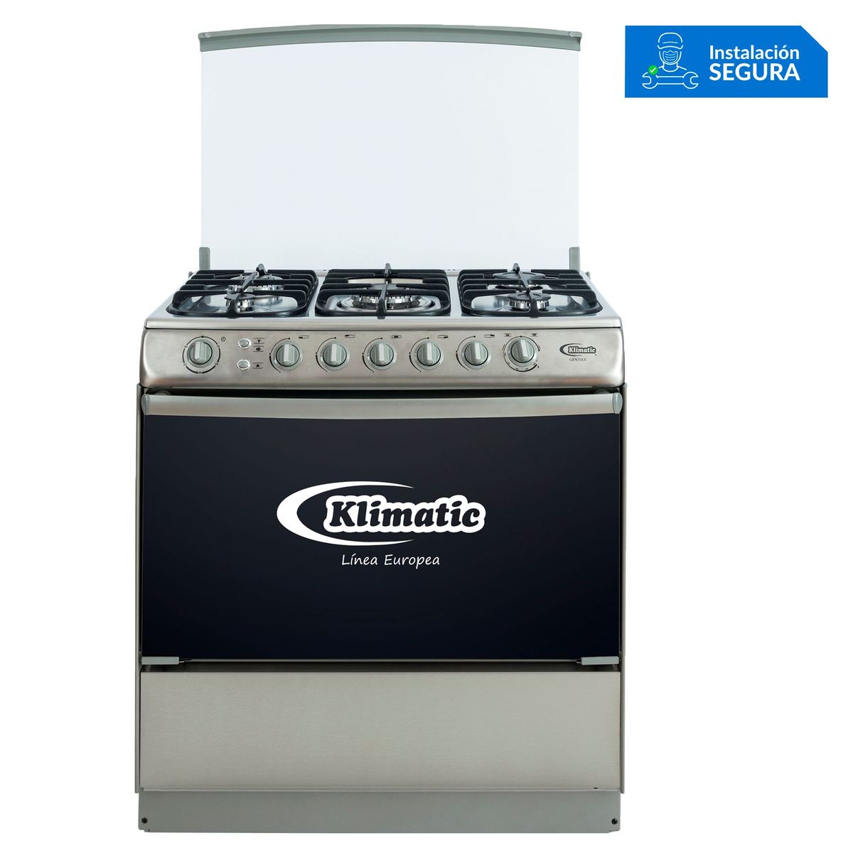 KLIMATIC - Cocina Klimatic a Gas 6 Hornillas Gentile Gris
