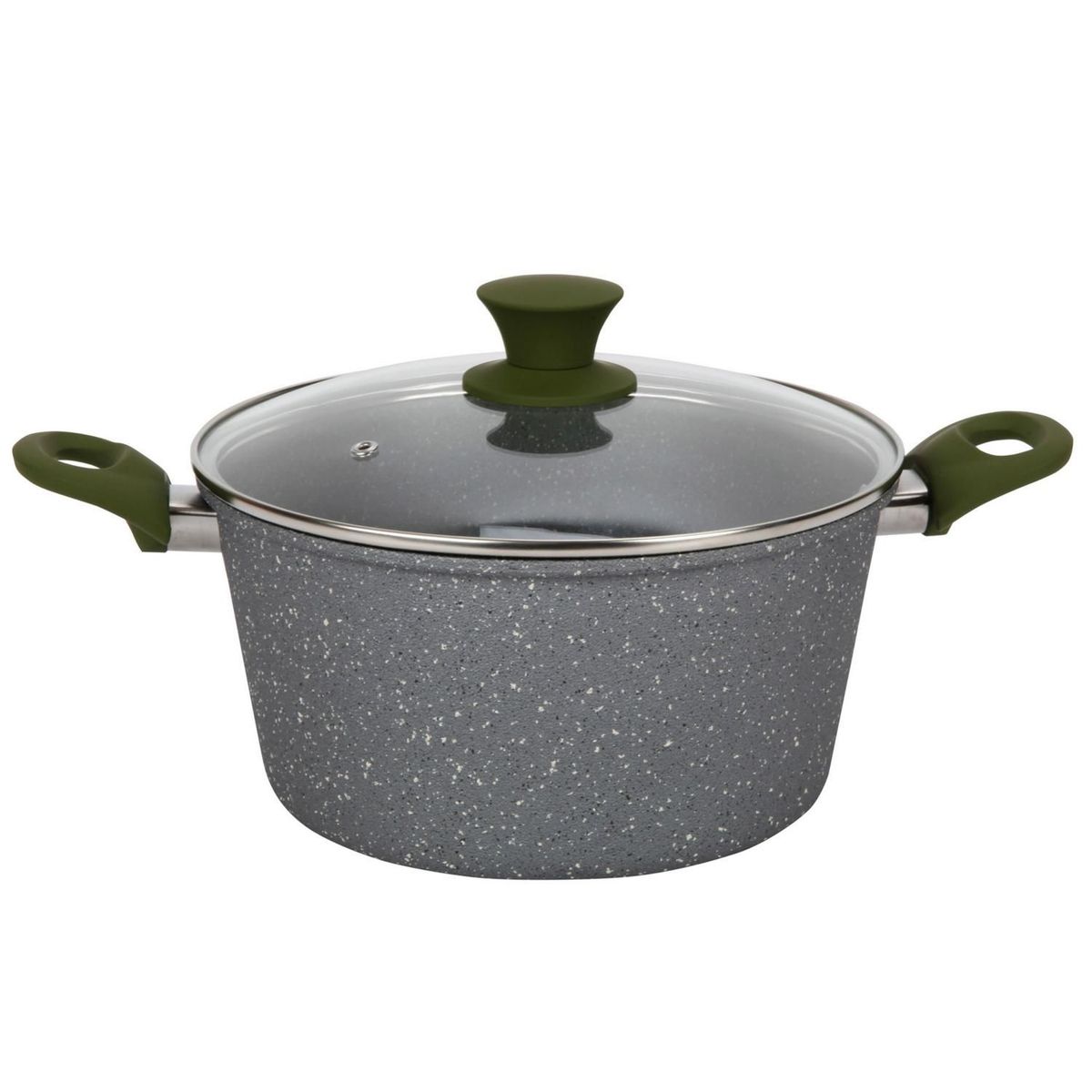 JUST HOME COLLECTION - Olla Antiadherente Rock y Marble 24cm