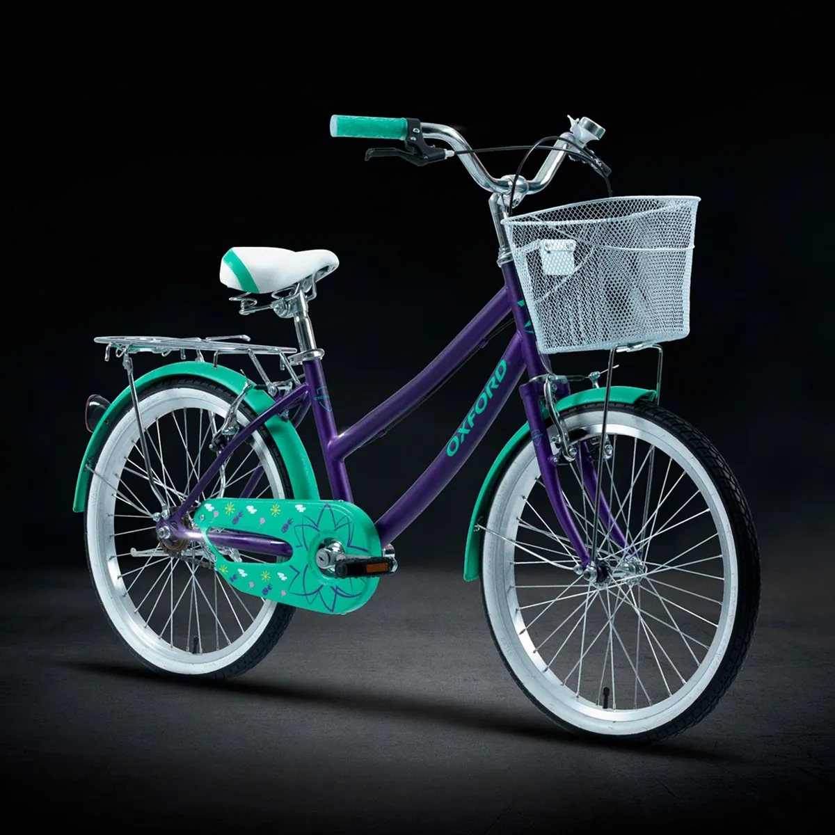 OXFORD - Bicicleta Oxford Infantil Cyclotour Aro 20 Morado/Verde