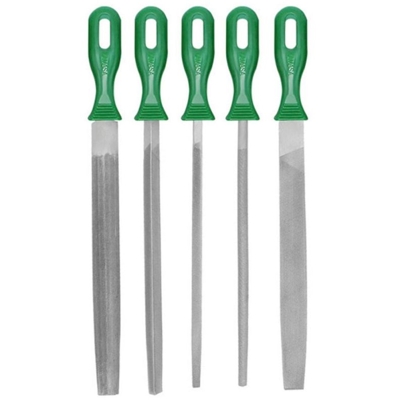 KAMASA - Juego de Limas 8" 5Pz Empuñadura PVC Kamasa