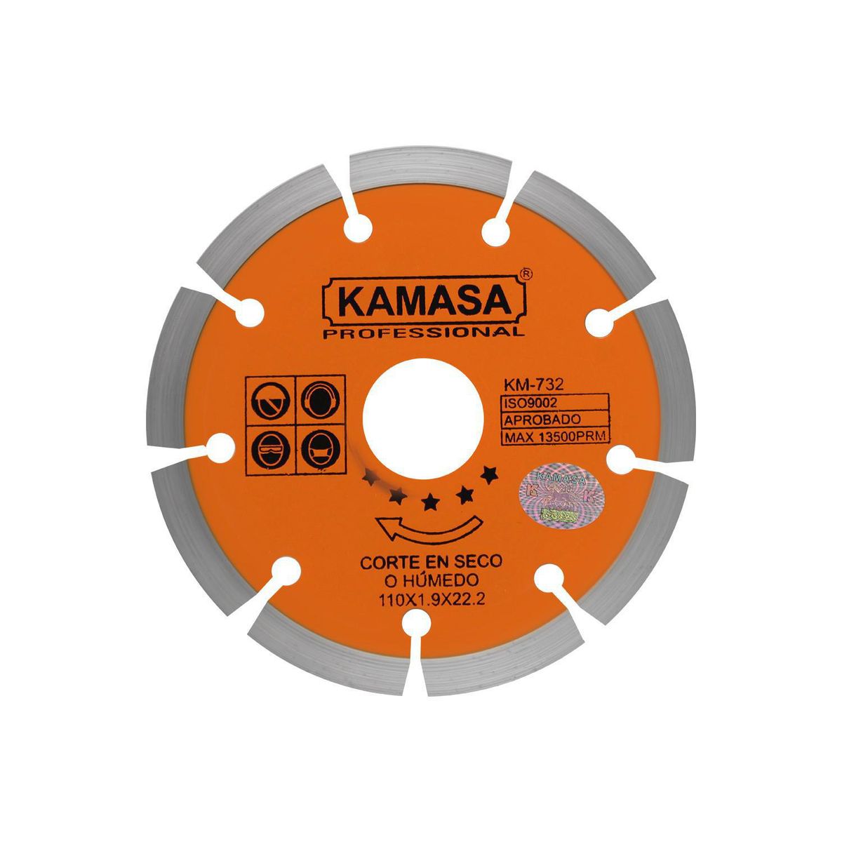 KAMASA - Disco Diamantado Segmentado 4 3/8" 110mm Kamasa