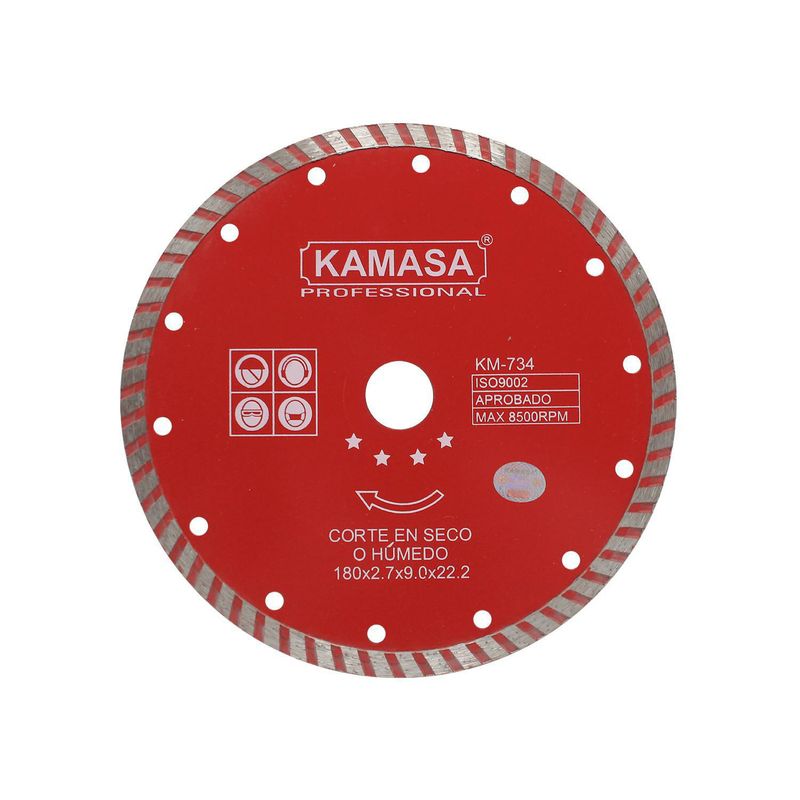 KAMASA - Disco Diamantado Turbo 7" 180mm Kamasa