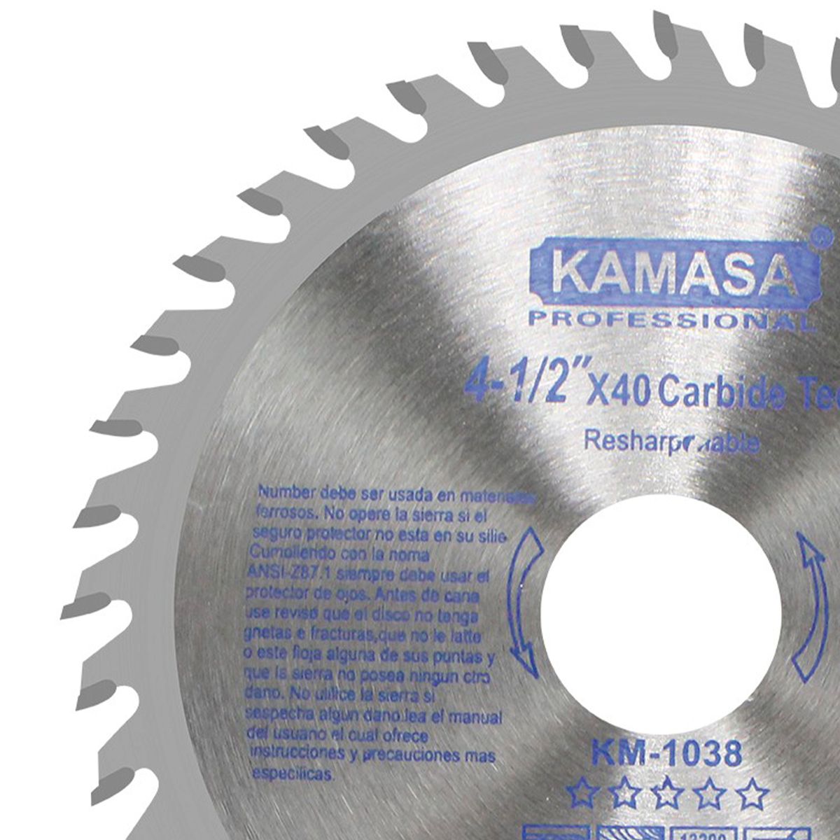 KAMASA - Disco Sierra para Madera 4.5" 115mm 40 Dientes Kamasa