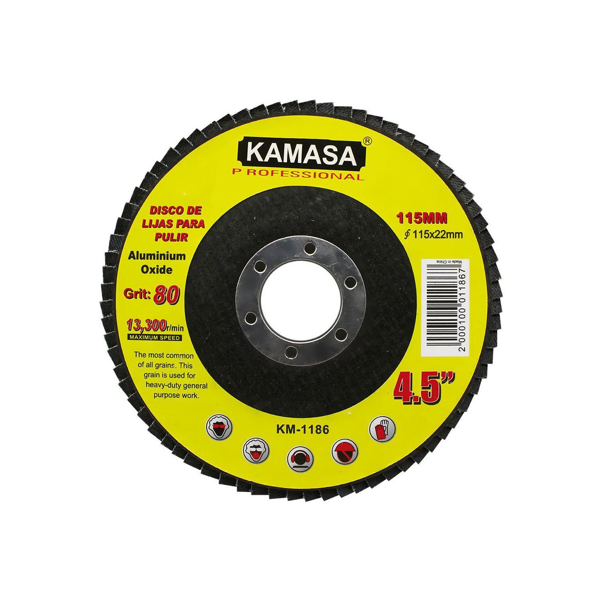 KAMASA - Disco Flap 4.5" 115mm Grano 80 Kamasa