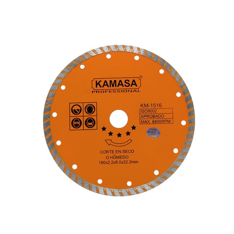 KAMASA - Disco Diamantado Turbo 7" 180mm Kamasa