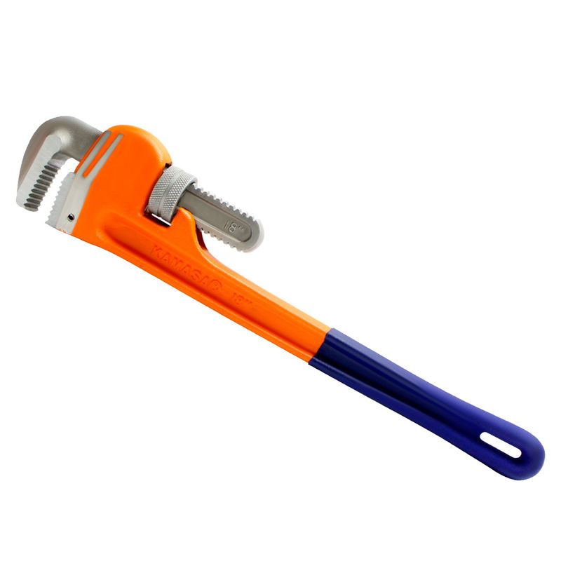 KAMASA - Llave Stilson Naranja 18" Empuñadura Goma Kamasa