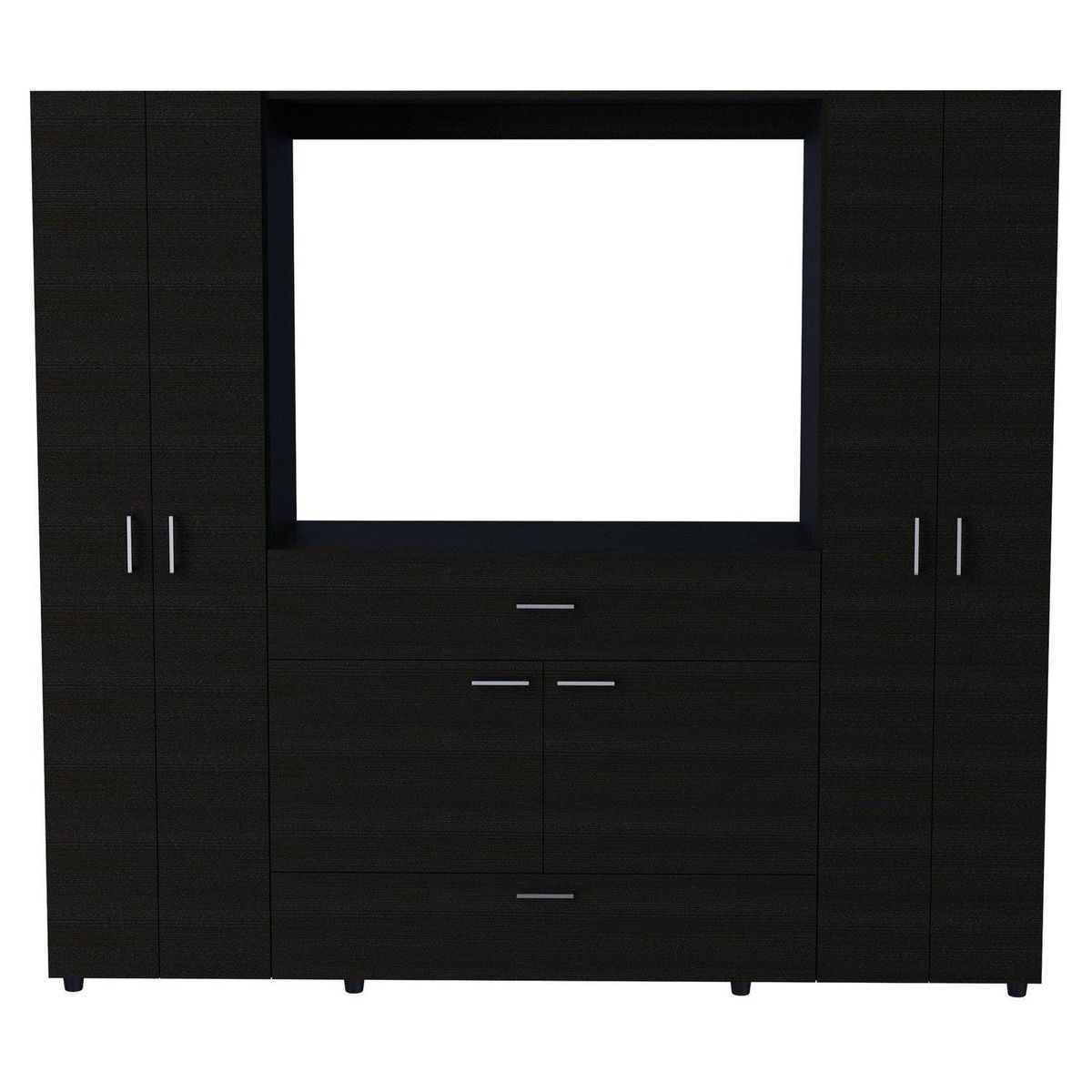 TUHOME - Ropero Wengué 7 Puertas 1 Cajón Manila