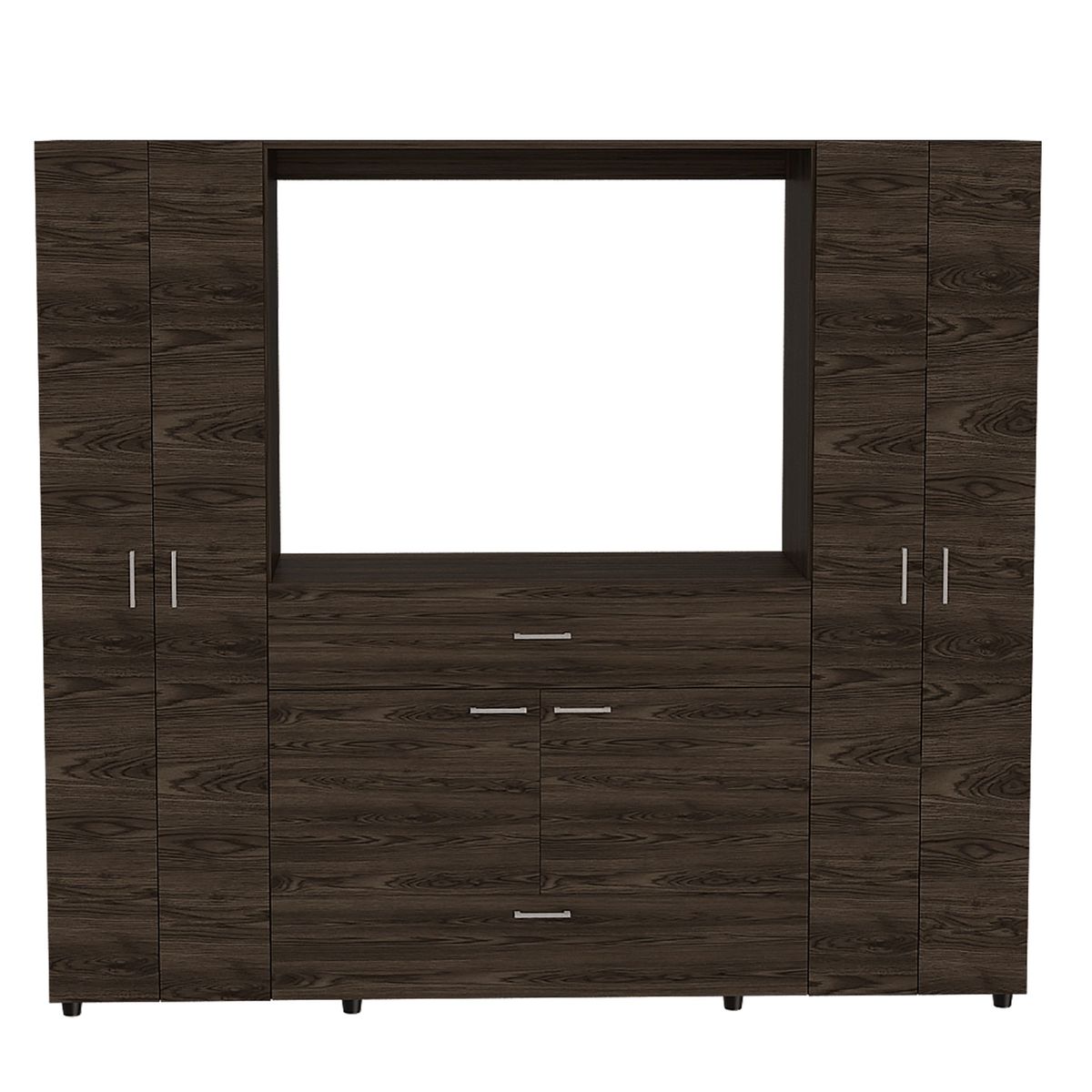 TUHOME - Ropero Coñac 7 Puertas 1 Cajón Manila