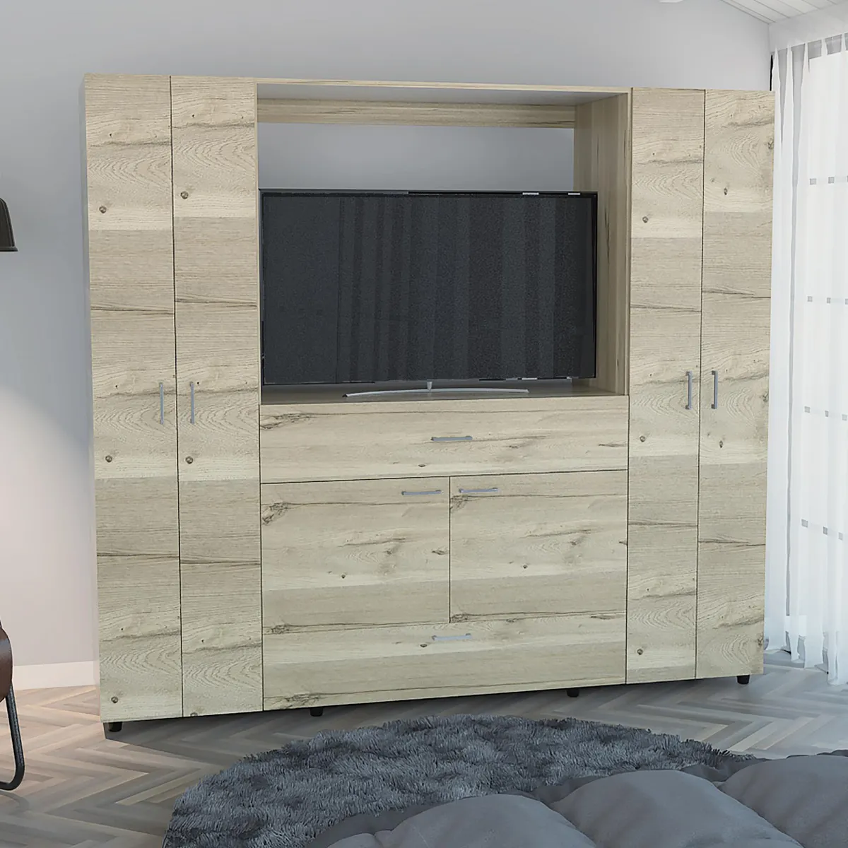 TUHOME - Ropero Duna 7 Puertas 2 Cajones Manila