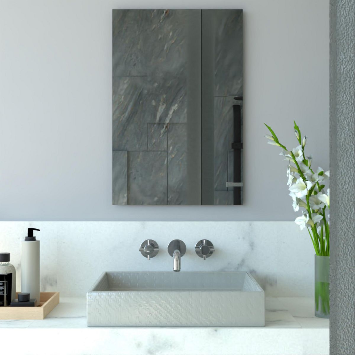 TUHOME - Espejo Bolonia 40x60x3.4 cm