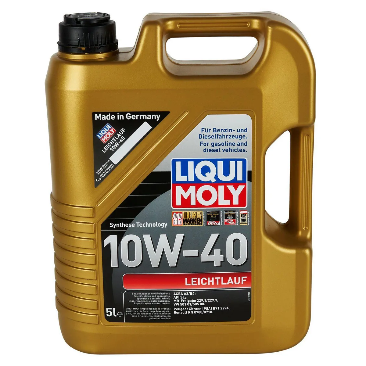 LIQUI MOLY - Aceite para Motor Liqui Moly 10W-40 Antifricción 5L