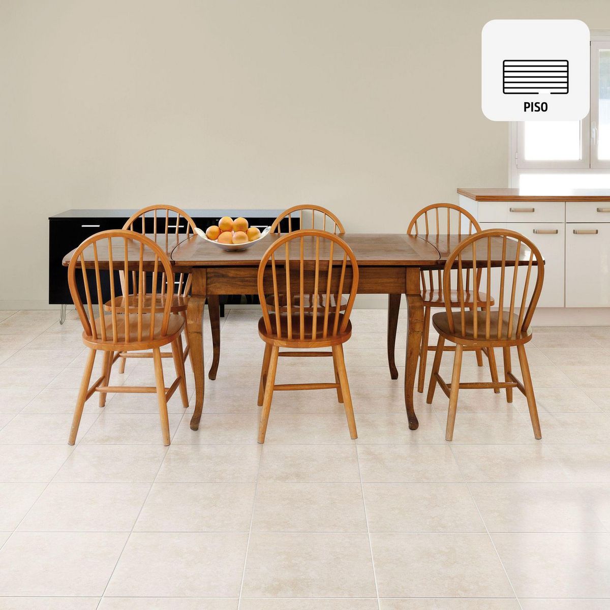 SAN MARTIN - Cerámica Beige 45x45 Marmoladas Brillante 2.44 m2