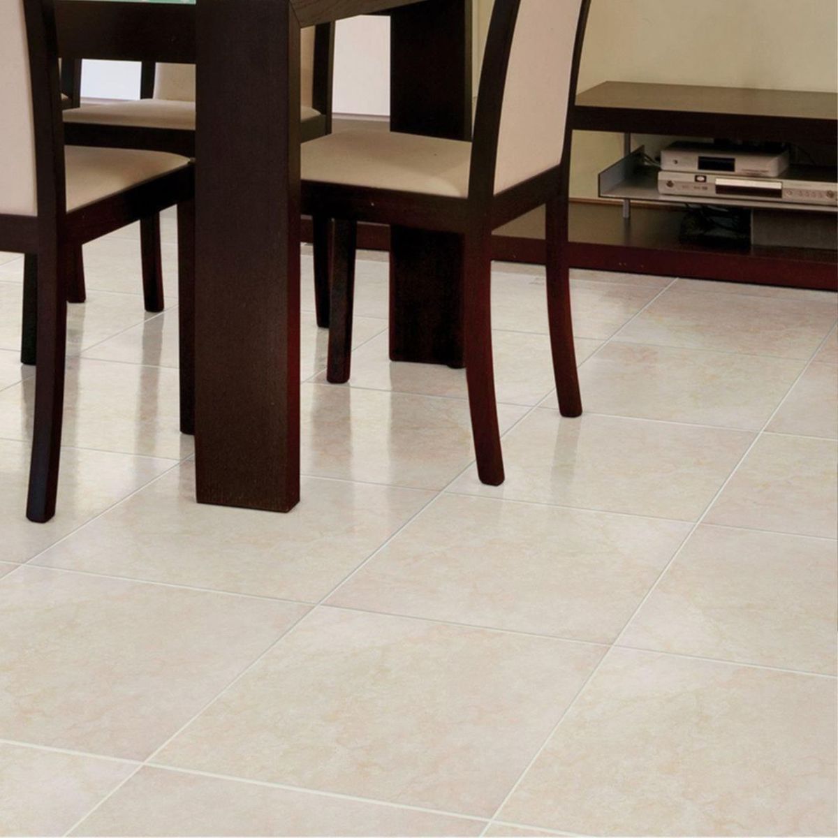 SAN MARTIN - Cerámica Marfil 45x45 Marmoladas Brillante 2.44 m2