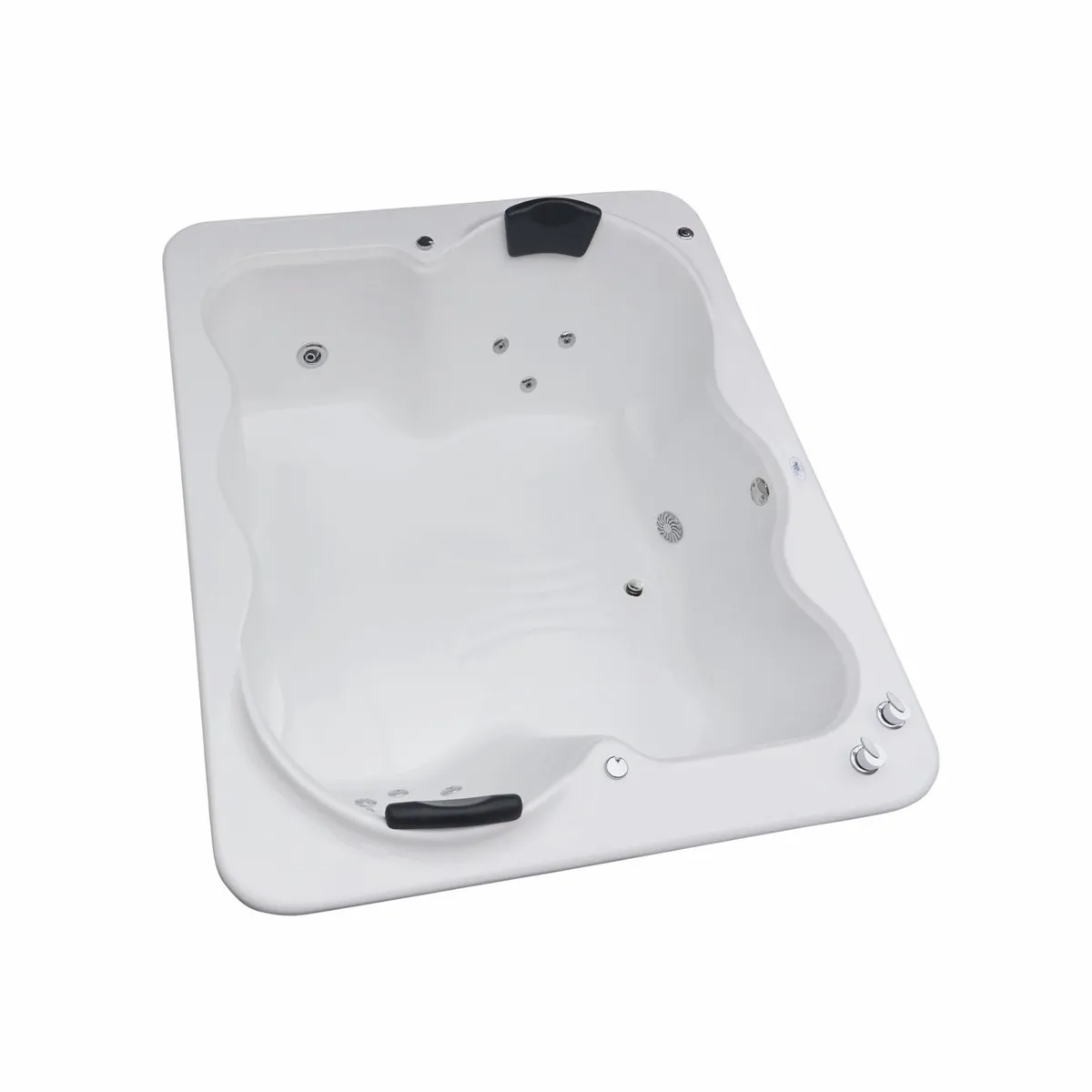 CUBA&SPA - Tina Hidromasaje Rectangular Faraon Ejecutiva 183x151cm Blanca.