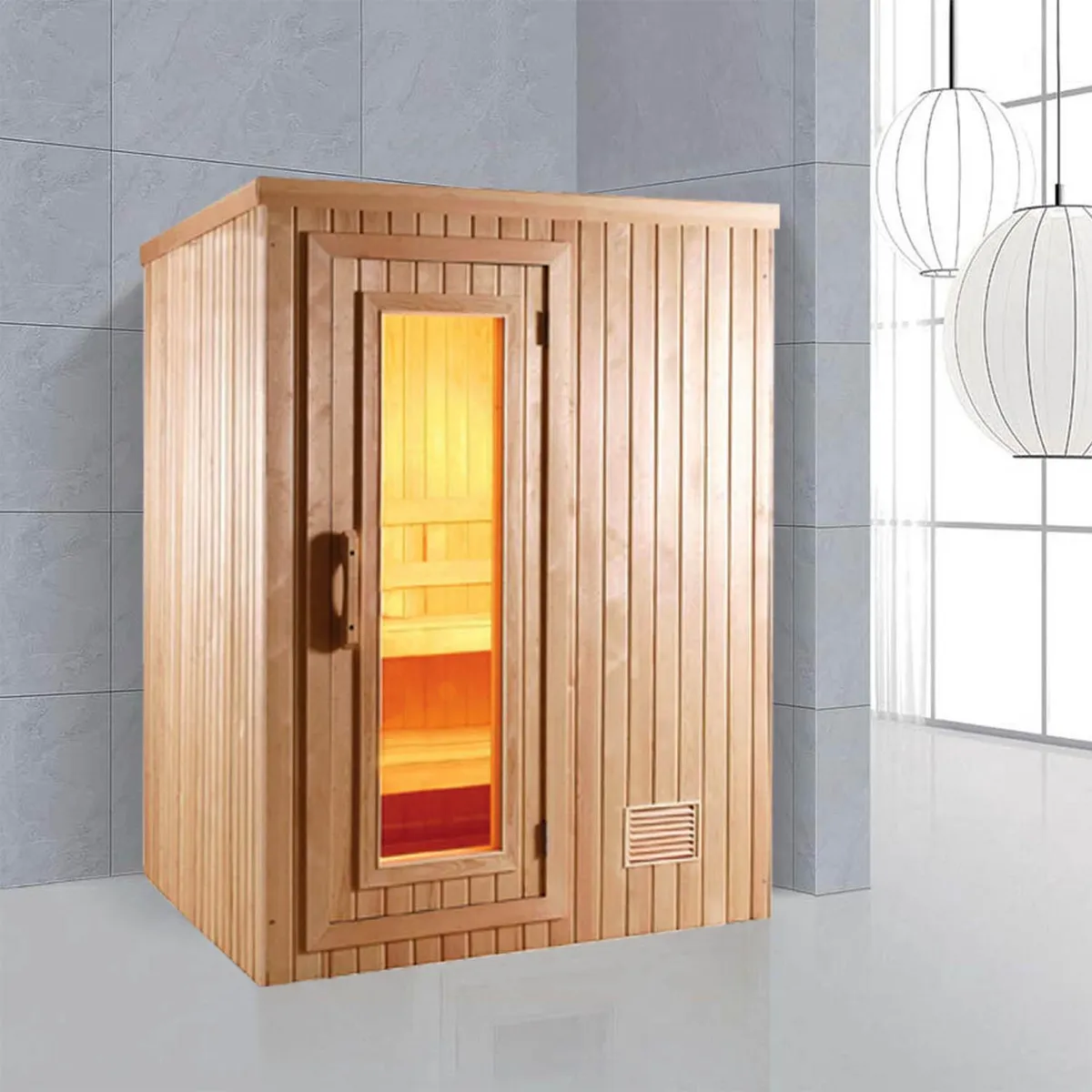 CUBA&SPA - Cabina de Sauna 200x150x150cm 2 Caras
