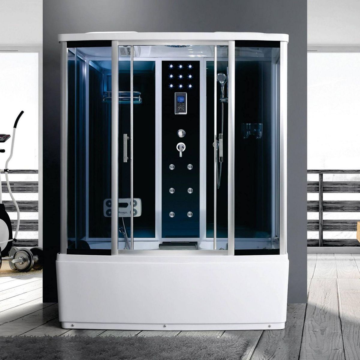 CUBA&SPA - Cabina de Ducha 218x150x80cm de Hidro Minimalista