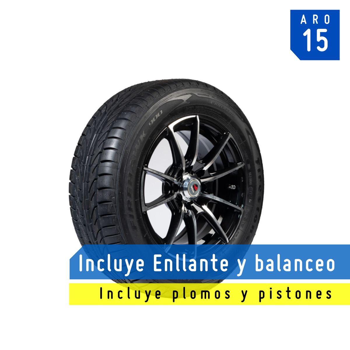 FIRESTONE - Llanta Firestone 205/60R15 91H FS Firehawk 900