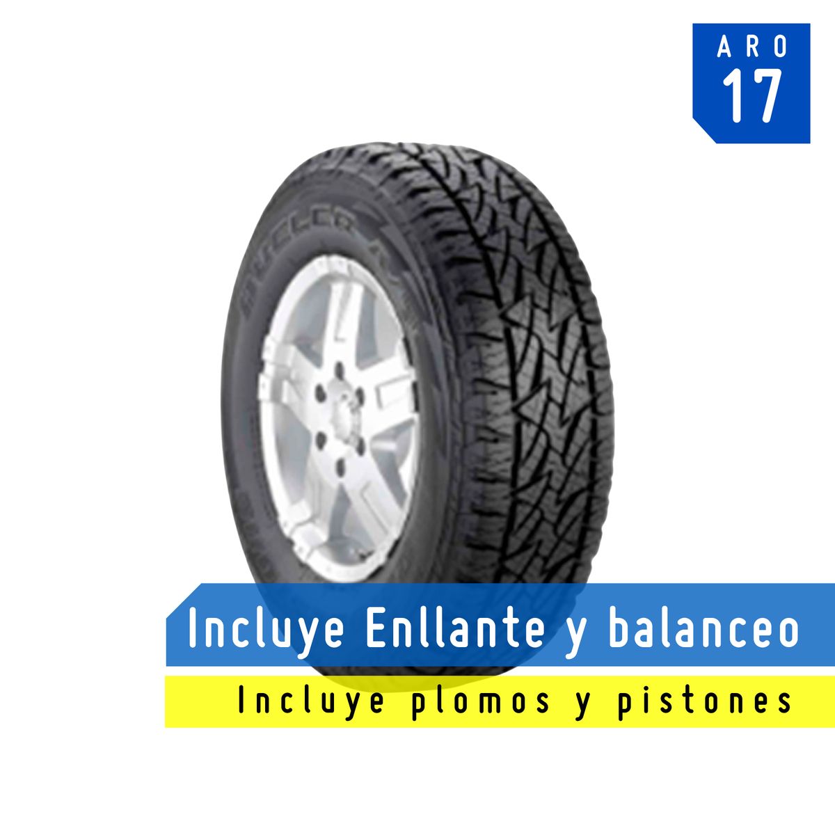 BRIDGESTONE - Llanta Bridgestone 225/65R17 BS Dueler A/T REVO2