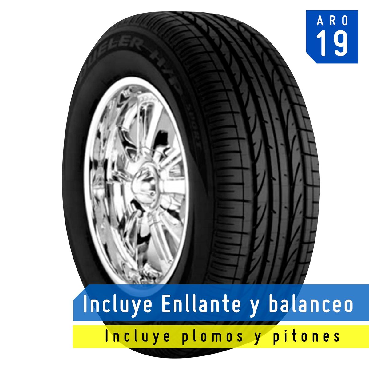 BRIDGESTONE - Llanta Bridgestone 235/55R19 101VBS Dueler H/P SP