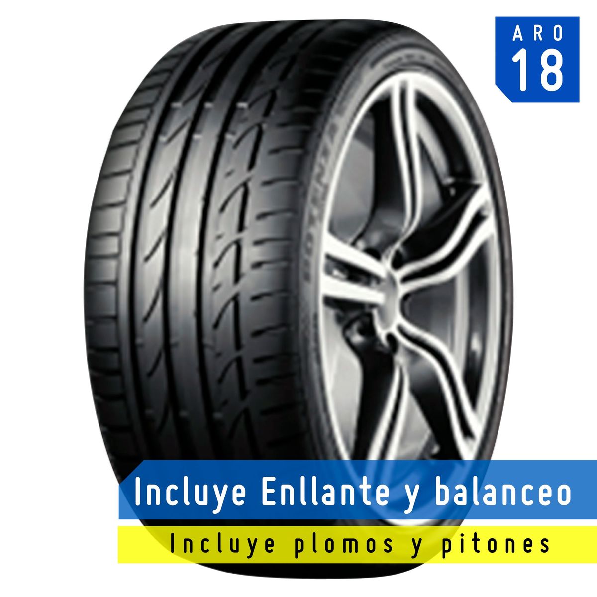 BRIDGESTONE - Llanta Bridgestone 245/40R18 97YBS Potenza S001