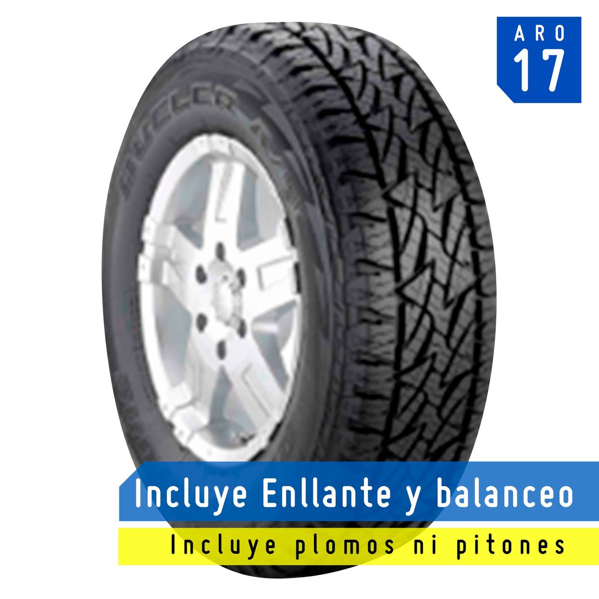 BRIDGESTONE - Llanta Bridgestone 245/65R17 BS BS Dueler A/T REV