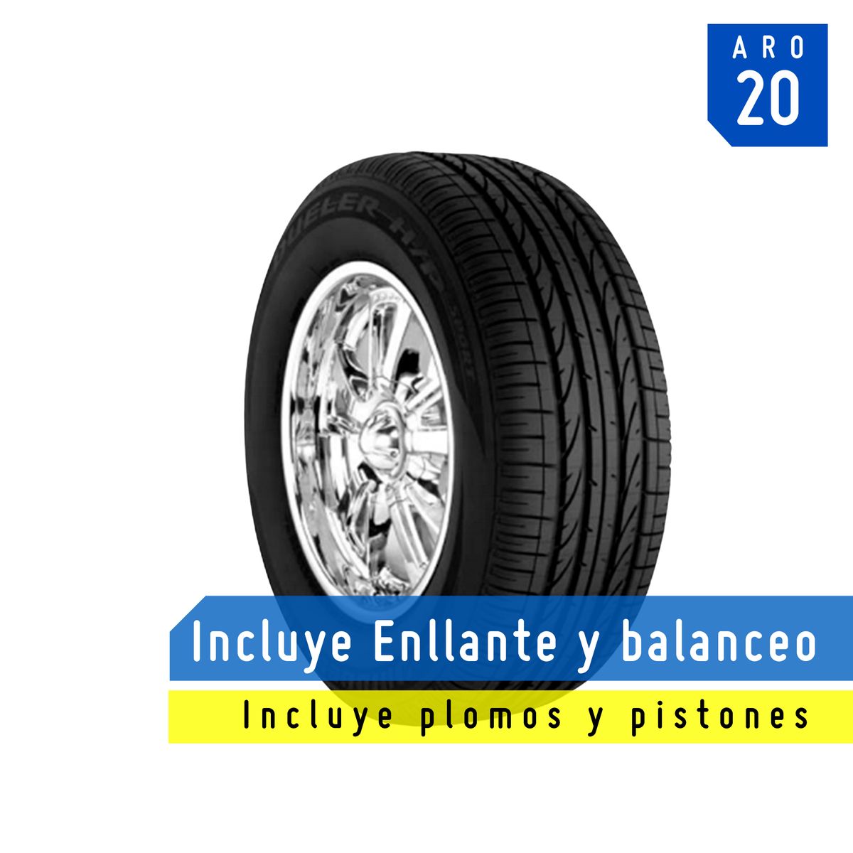 BRIDGESTONE - Llanta Bridgestone 255/50R20 109H BS Dueler HP SP