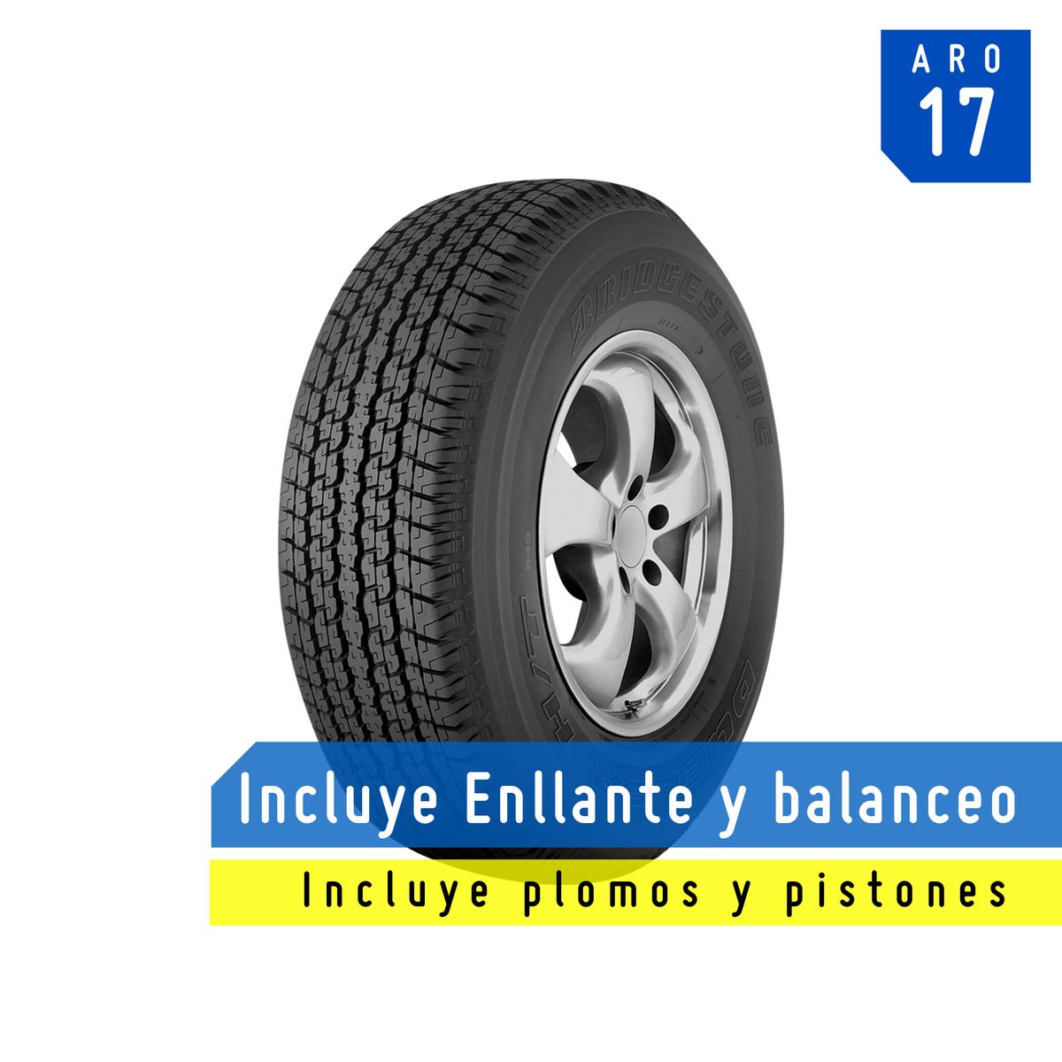 BRIDGESTONE - Llanta Bridgestone 265/65R17 112S BS Dueler H/T D